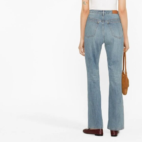 Joseph Fulham High-Rise Straight Jeans with Slight Flare Size 27 - Picture 2 of 7